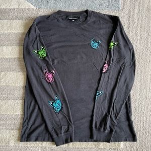 bianca chandon butterfly/tavares long sleeve tee
